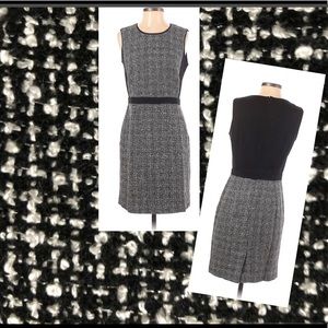 Banana Republic Dress Sz 8 Tweed Metallic Lurex Elegant Officially sleeveless